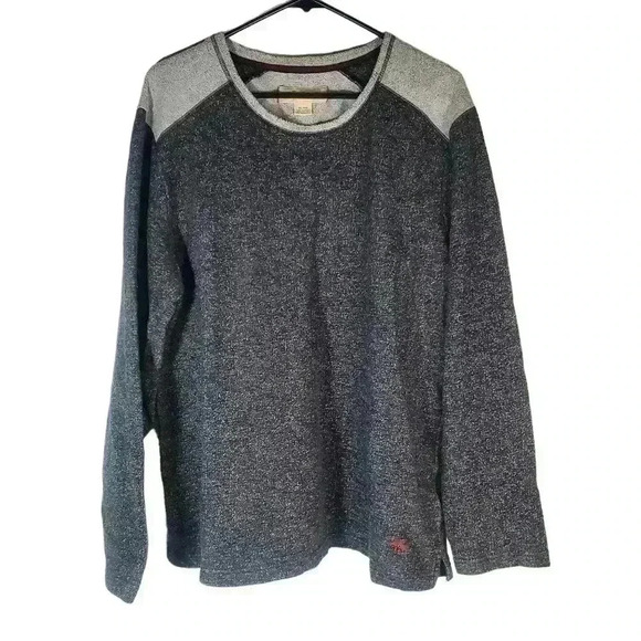 Tommy Bahama Pullover Crewneck Sweater Black Gray Sz XL